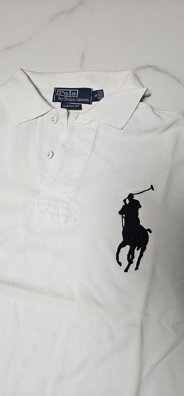 Ralph Lauren Magliette Polo: Polo Ralph Lauren blanc taille S – Usato da Collex venduto da Chel1200 1