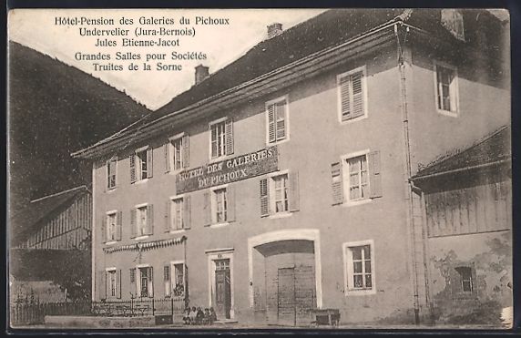 Ansichtskarten: Undervelier, Hotel-Pension des Galeries  – Gebraucht aus Berlin von bartko-reher