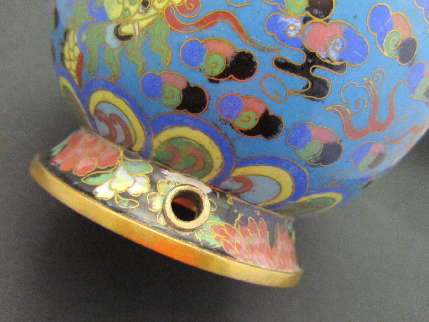 Figuren: Lampenfuss Cloisonne DRACHEN – Gebraucht aus Basel von spinne02 5