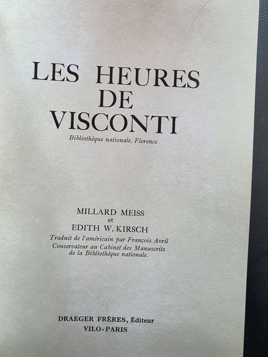 Libri: Les Heures de Visconti 1972 – Usato da Walterswil BE venduto da Lonitti 2