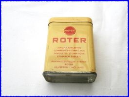 alte Blechdose "ROTER" - für Magentabletten - Selten