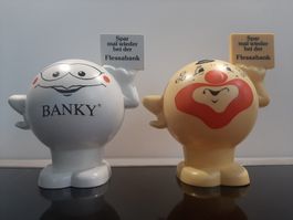 Vintage Spardosen Sparkasse Werbung Flessabank 1979 Kässeli