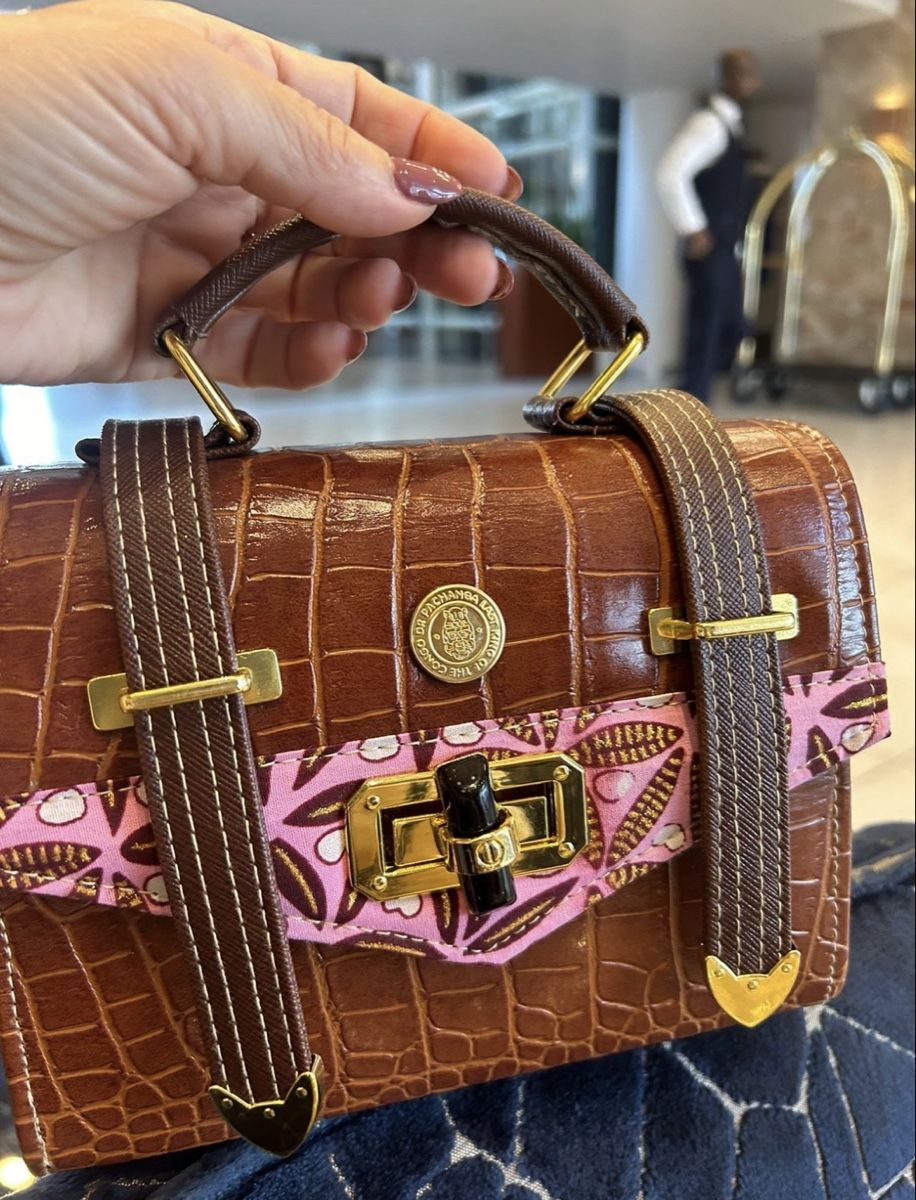 Borse da donna: Stylish Brown Print Handbag – Usato da Zürich venduto da Sonikasantos