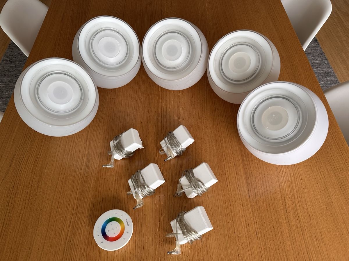 Philips Lampade: 5x Philips LivingColors Leuchten – Usato da Zürich venduto da Bibiti
