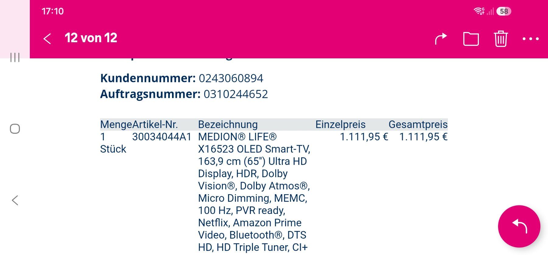 Fernseher: OLED Smart TV – Gebraucht aus Romanshorn von udo_ytq5 9