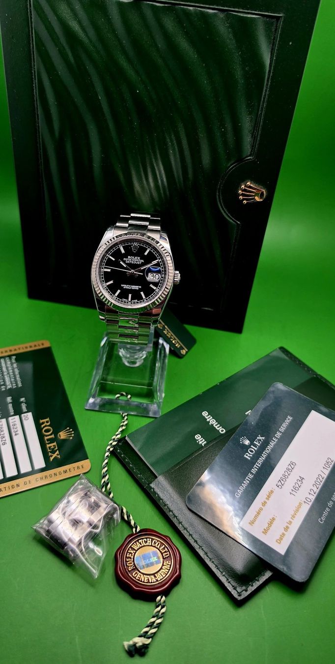 Rolex Orologi: TOP! ROLEX OYSTER PERPETUAL DATEJUST ROULETTE-DATE AUTOMATIC – Usato da St. Gallen venduto da Premium-Vintage 8