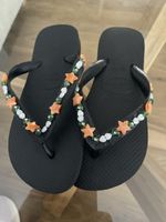 Havaianas Flip Flops schwarz Stern ApplicationGr 33/34