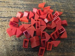 lego 3044 lot de 50 pièces Red Slope 45 2 x 1 Double