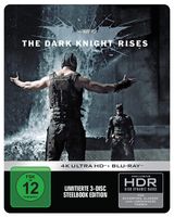 Blu - ray  The Dark Knight Rises - 4K + Blu - ray Steelbook