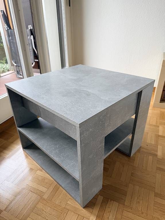 Tavoli: Table basse effet béton vidaXL – Usato da Coppet venduto da LeslieAnnArm 3