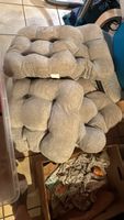 Kissen für Sofa oder Gartenstühle 4er Set grau Zustand gut