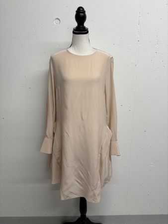 See by Chloe Seidenkleid Gr. 36 creme Kleid Seide langarm
