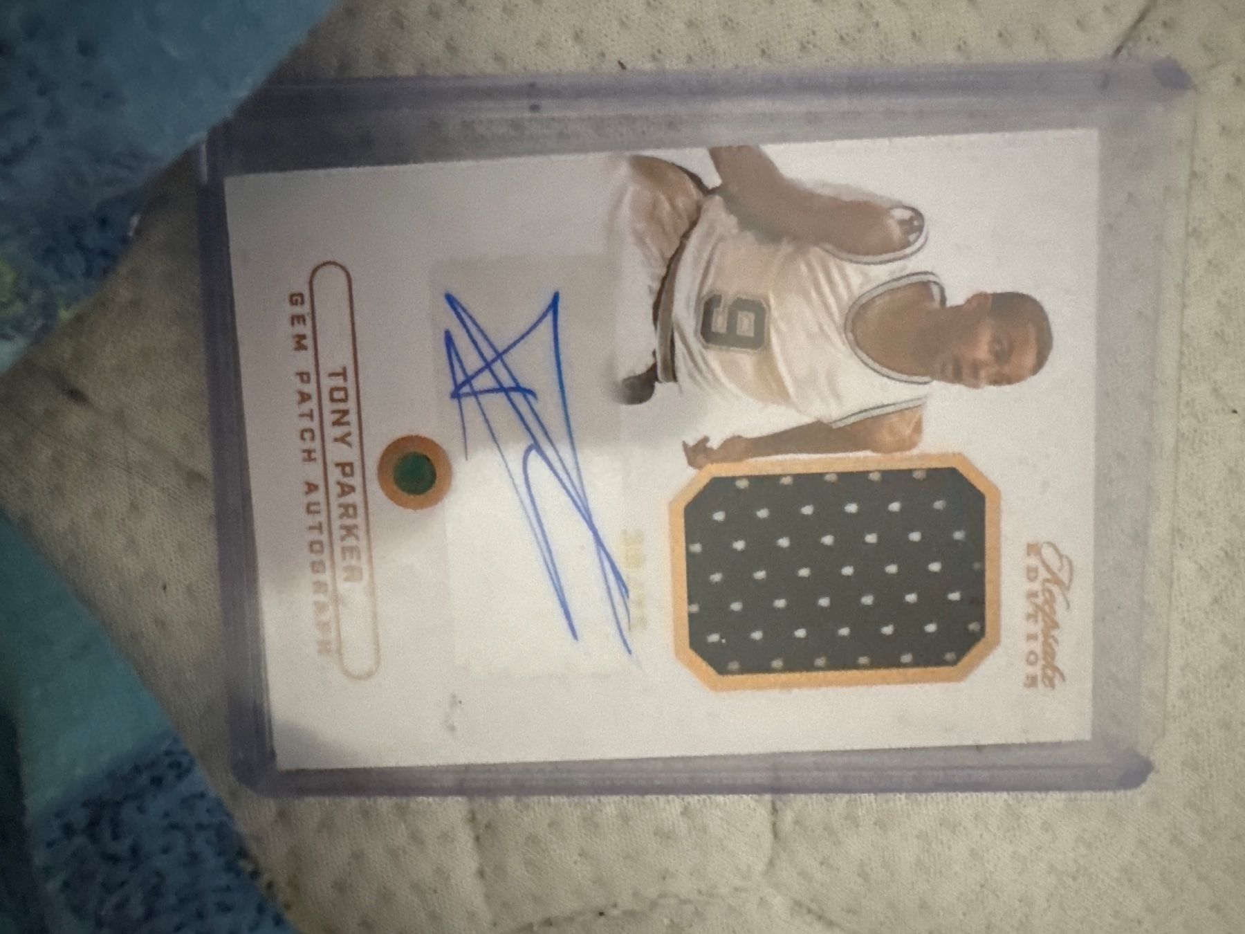 Autografi: Tony Parker Autogramm Karte - Gem Patch Autograph! – Nuovo e nell'imballaggio originale da Bannwil venduto da Specki_1990