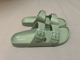 Pantoletten mintgrün „de fonseca“ Grösse 40 neu