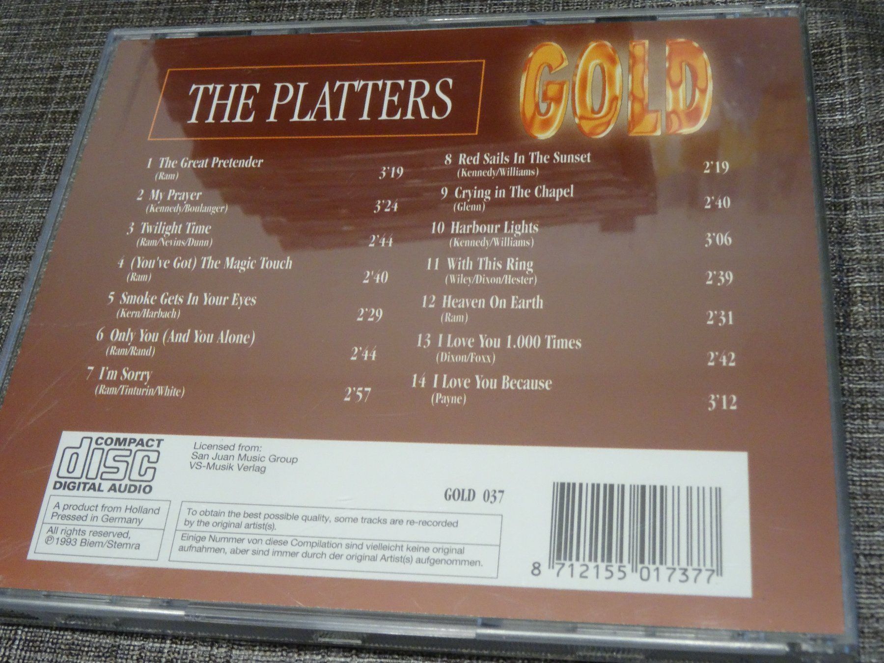 CD: The Platters - Gold CD – Usato da Olten venduto da Disc-Ausverkauf 1