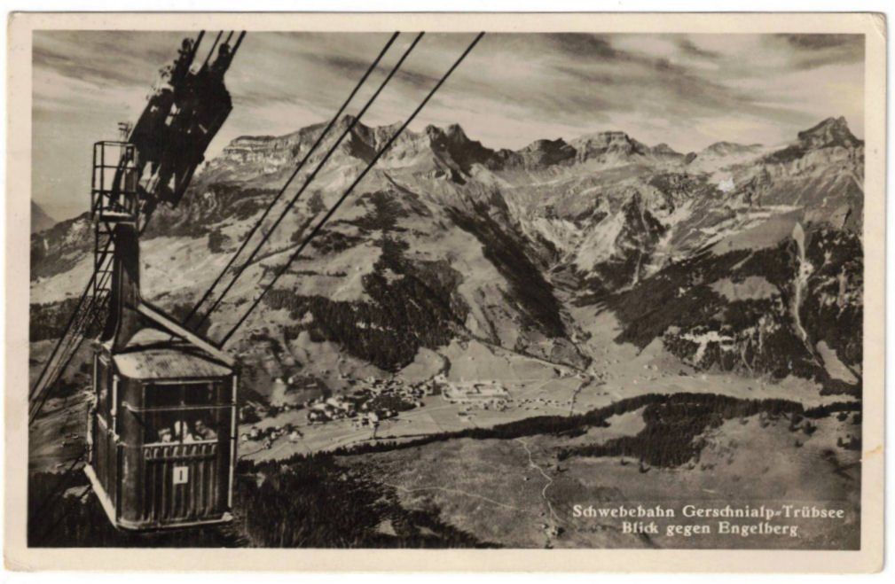 Cartoline postali: Engelberg - Luftseilbahn Gerschnialp--Trübsee – Usato da Binningen venduto da Mountainrider