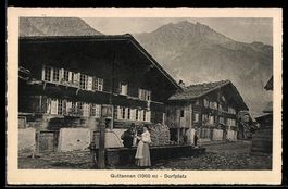 AK Guttannen, Partie am Dorfplatz