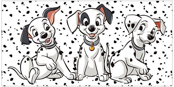 Disney Teli da bagno: Disney 101 Dalmatiner Lucky Patch Hundewelpen – Nuovo e nell'imballaggio originale da Löbau venduto da Krocoworld