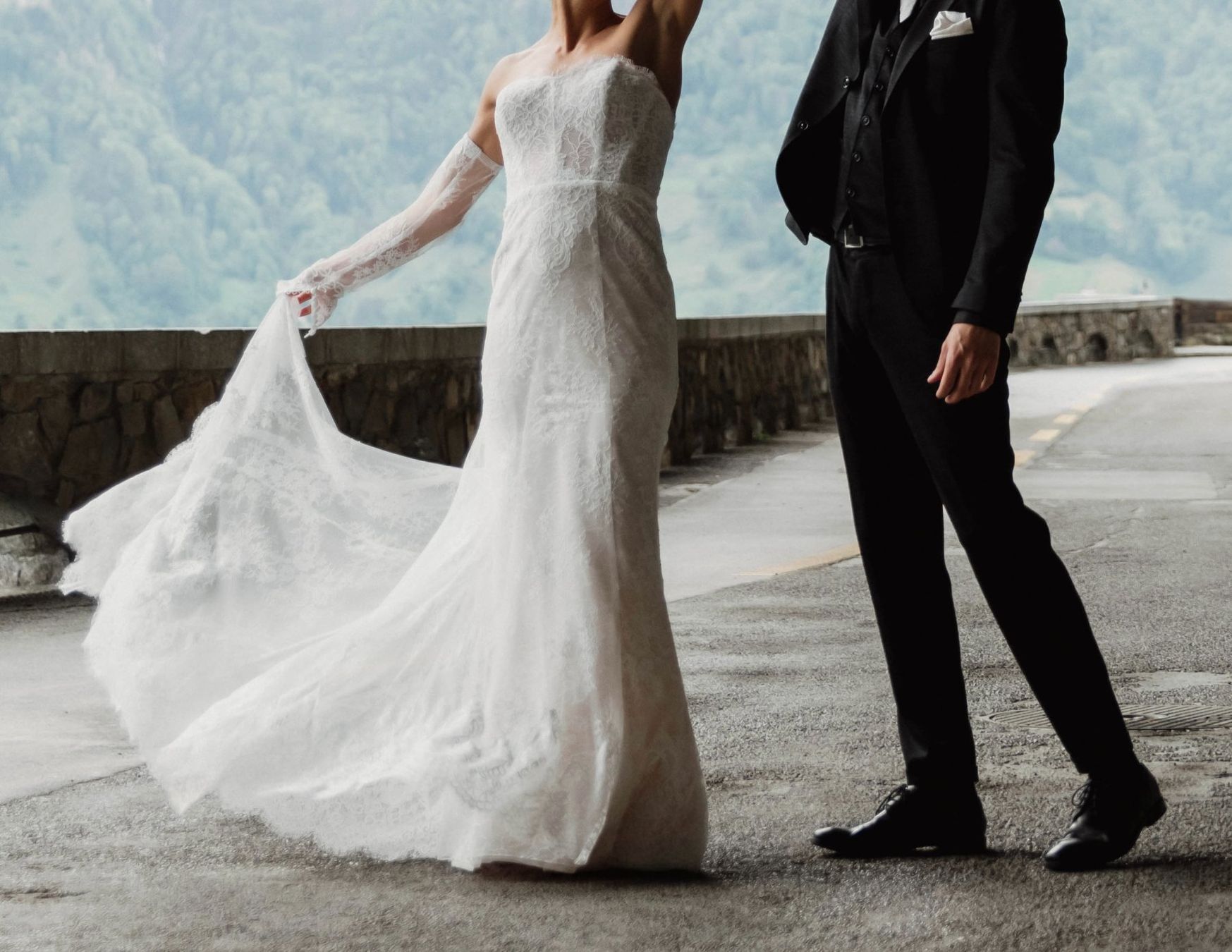Vestiti: Secondhand Brautkleid von Blanche, Grösse 34-36 – Usato da Brunnen venduto da Herzig-Brautmode 3