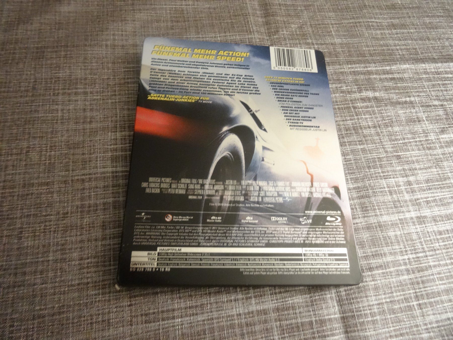 Tutti i DVDs: Fast & Furious 5 Steelbook Blu-ray – Usato da Olten venduto da Disc-Verkauf 2