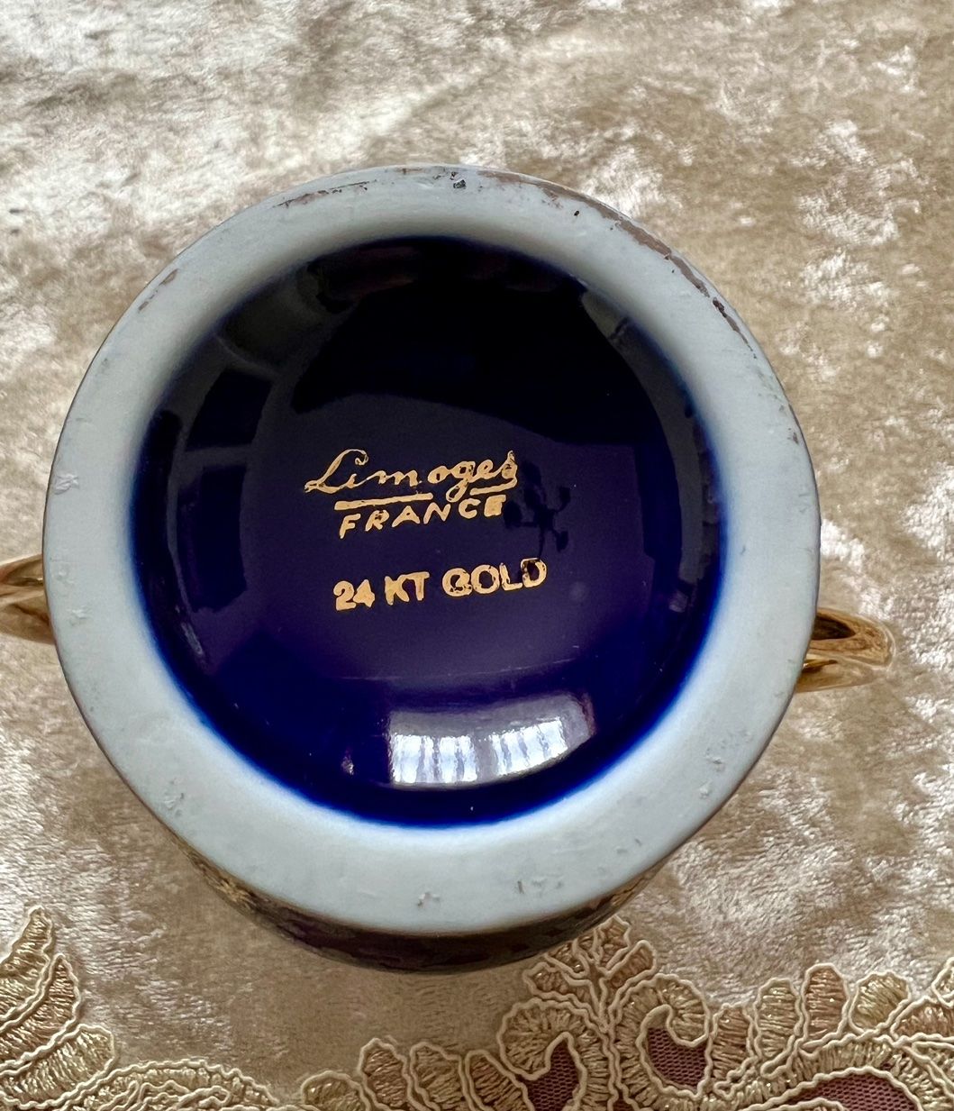Vasi & Recipienti: Vase Kobaltblau Gold – Usato da Rutschwil venduto da joz_w5mj 3