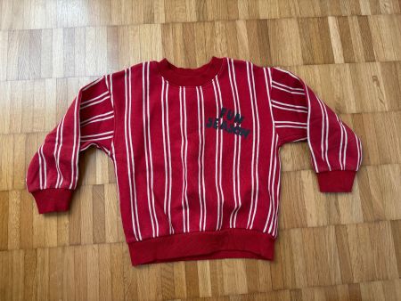 Coole H&M Sweatshirt, Gr. 98/104, rot/weiss gestreift, Top!