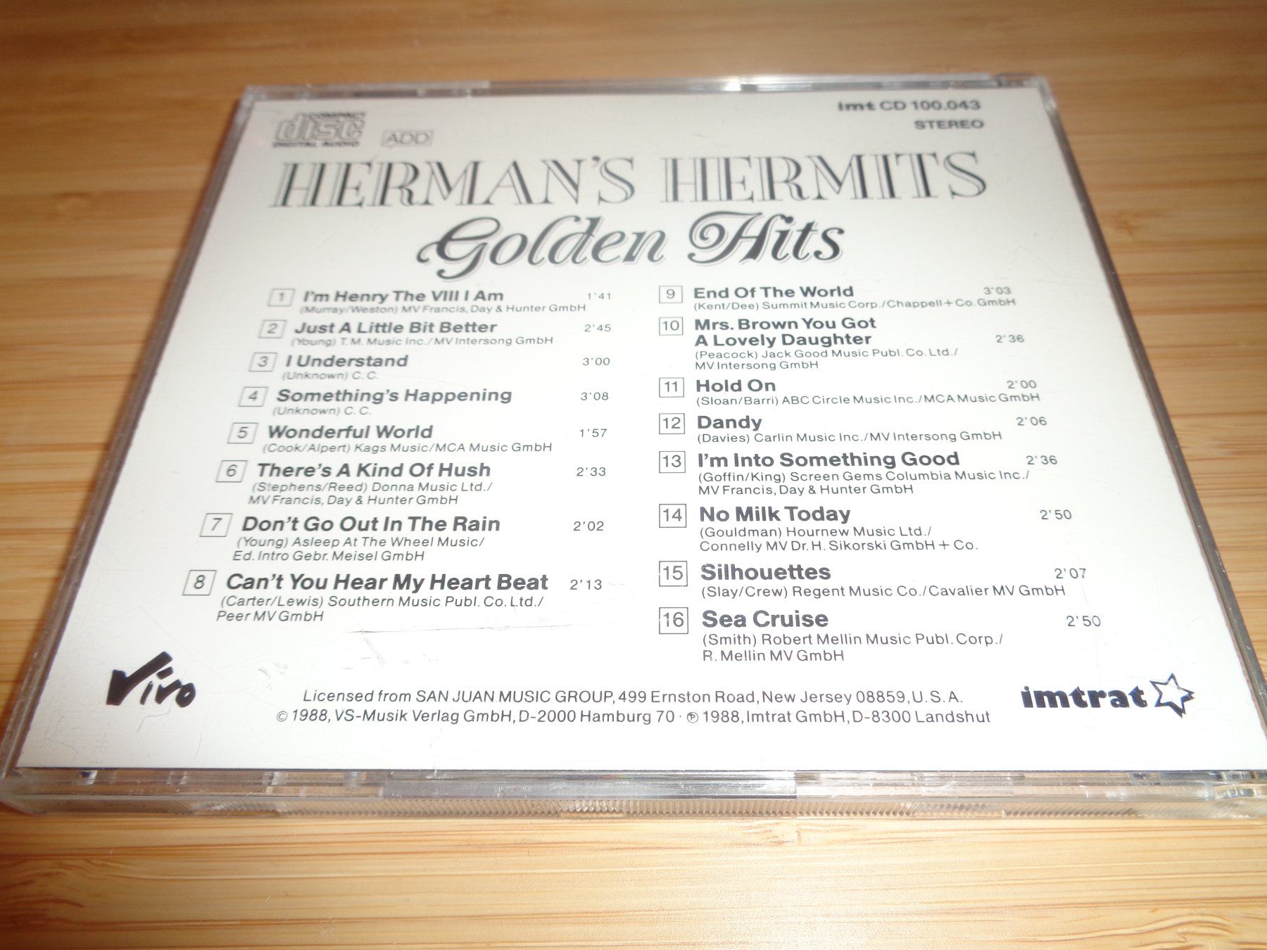 CD: Herman's Hermits - Golden Hits CD – Usato da Olten venduto da Disc-Ausverkauf 1