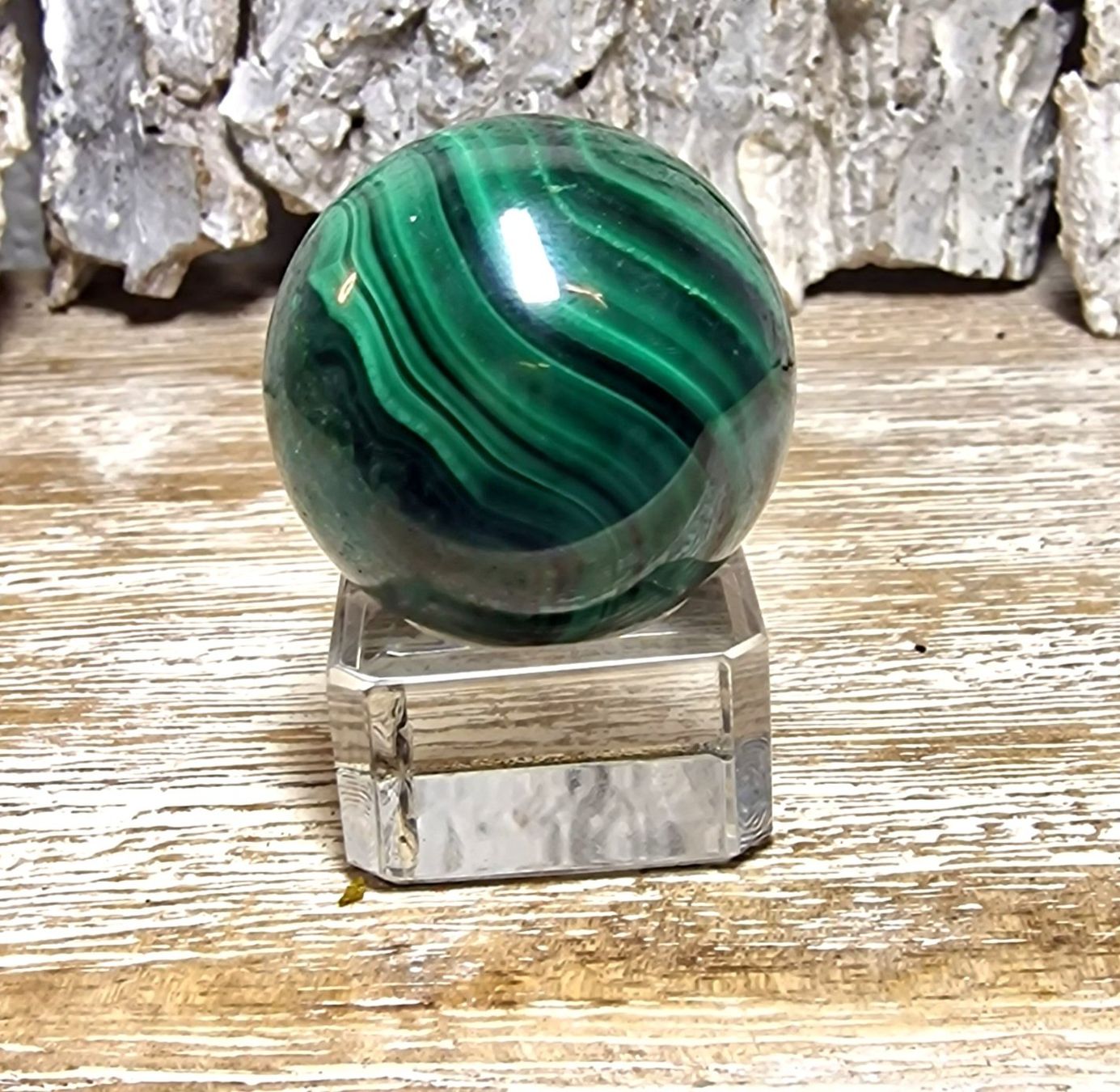 Minerali & Pietre curative: Malachit Kugel 30mm 55g – Nuovo (secondo la descrizione) da Matzingen venduto da Shay_Crystalz