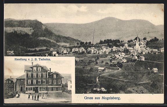 Cartoline postali: Mogelsberg, Handlung von J. B. Tschofen, – Usato da Berlin venduto da bartko-reher