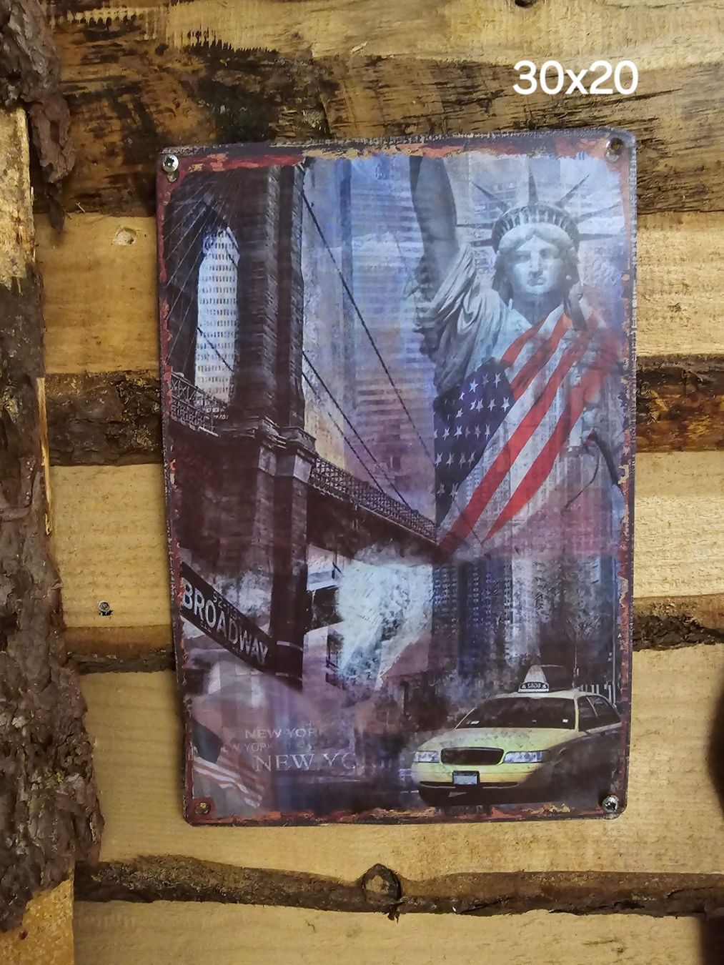 Insegne: Blechschild USA Deko – Usato da Leimbach AG venduto da Vogelspinne 1
