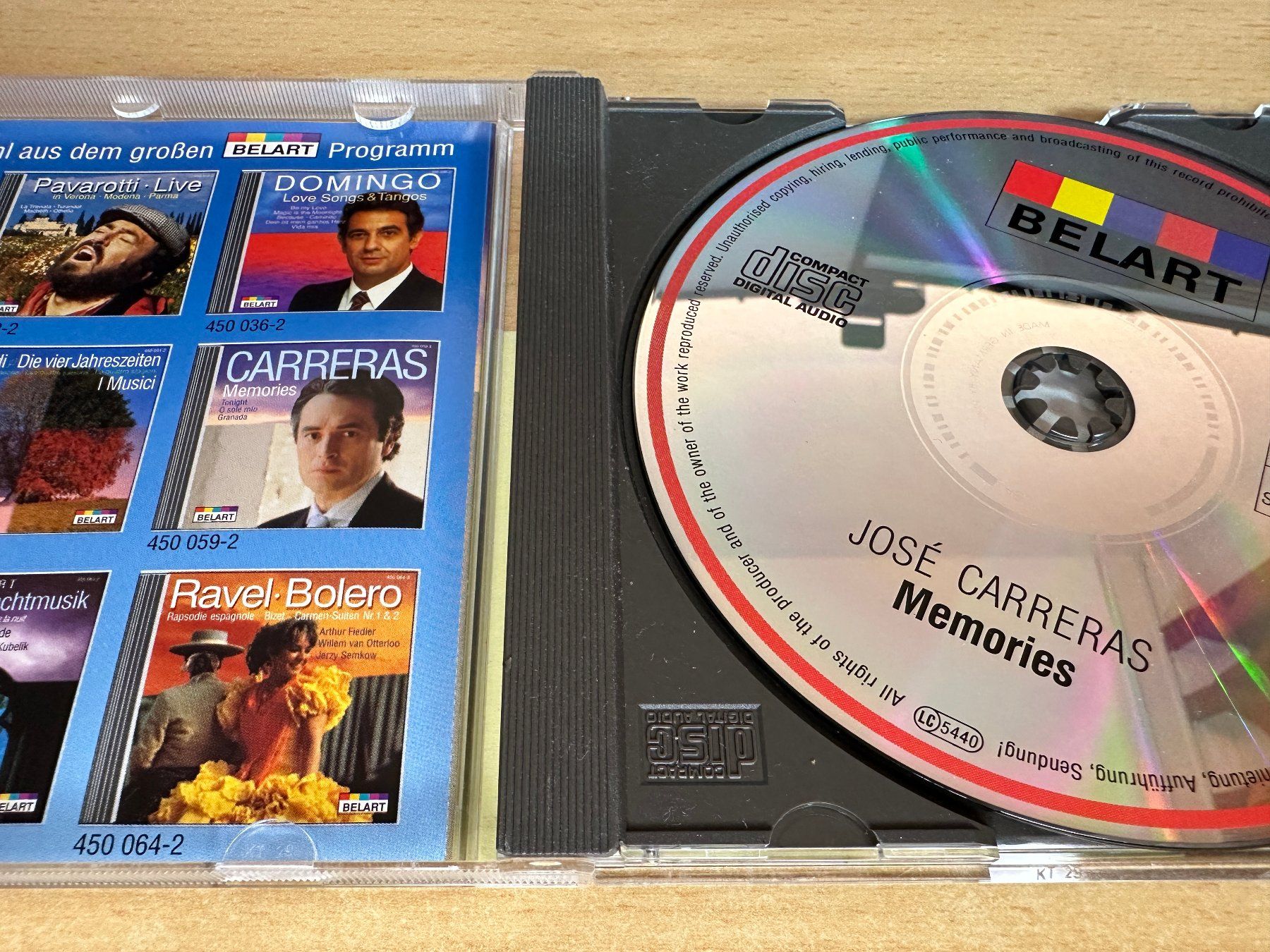 CD: Carreras – Memories – Usato da Rikon im Tösstal venduto da Alpenmutz 2