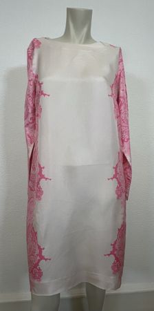 Malene Birger Elegantes Kleid aus Seide, Gr. 34 Creme/Pink