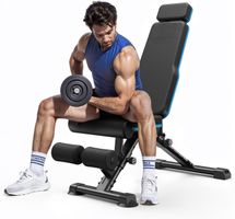 Hantelbank Klappbar 450 kg 108-fach Verstellbar mit Kopf