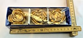 Schwimmkerzen Rosen Gold (3 Stk. = 1 Packung)