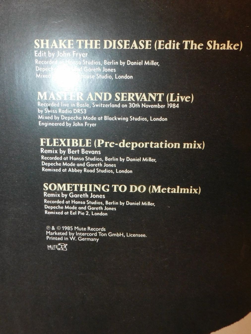 Schallplatten: LP Schallplatte 1985 Depeche Mode -  Schallplatte    Lp – Gebraucht aus Sursee von 76 4