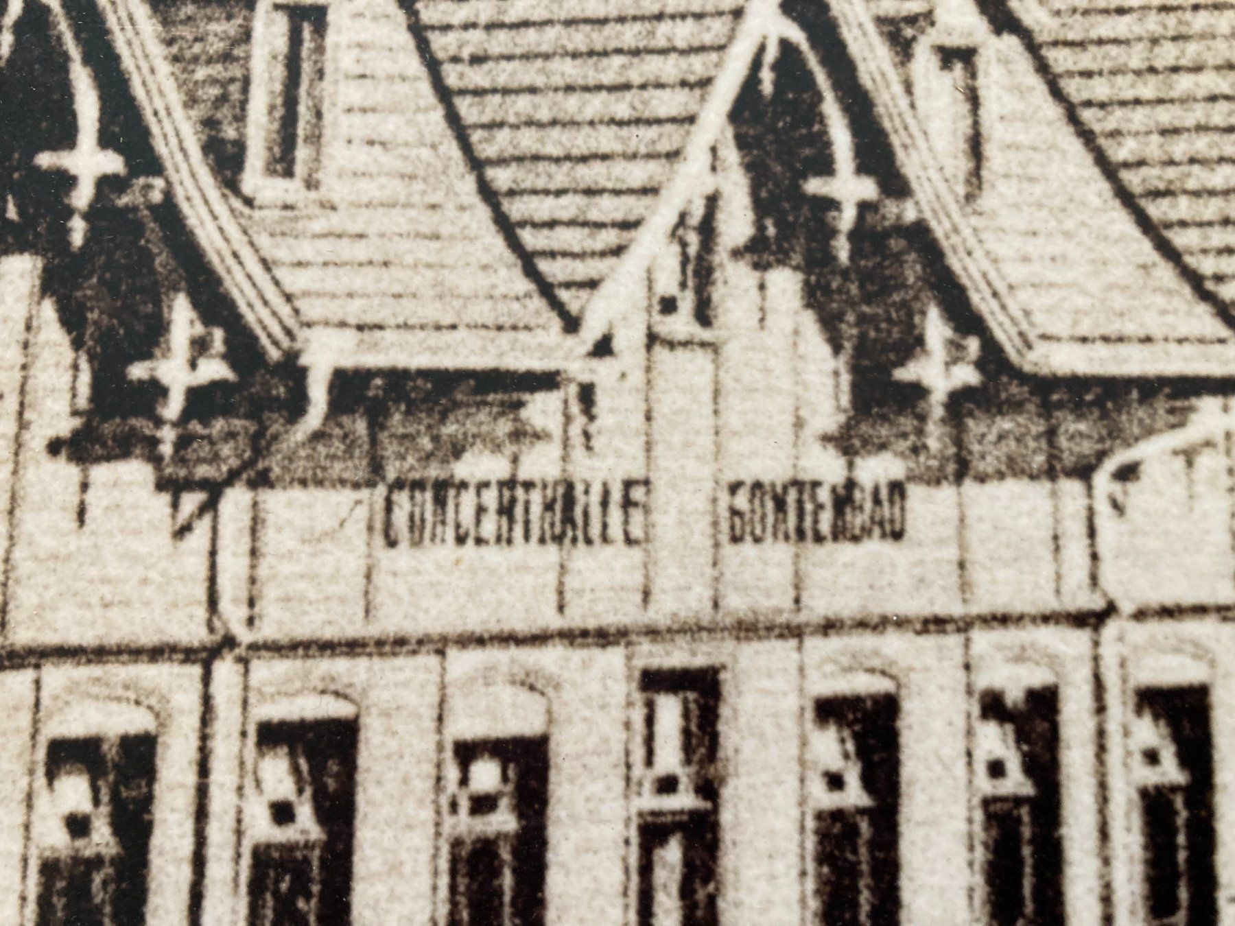 Cartoline postali: Appenzell, Concerthalle  Gontenbad – Usato da Wil SG venduto da Pin05 1