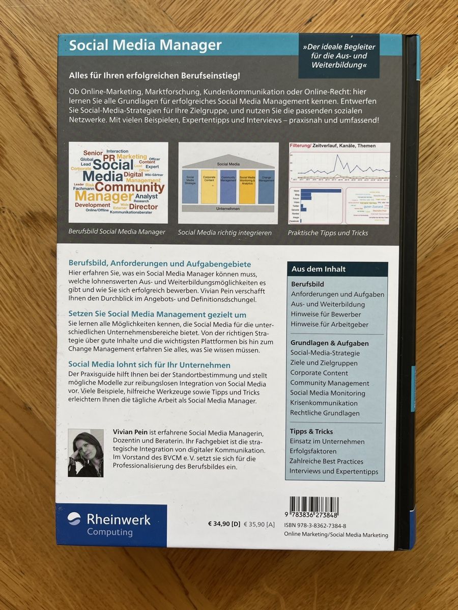 Libri: Social Media Manager Handbuch – Usato da Basel venduto da han_wfg7 2
