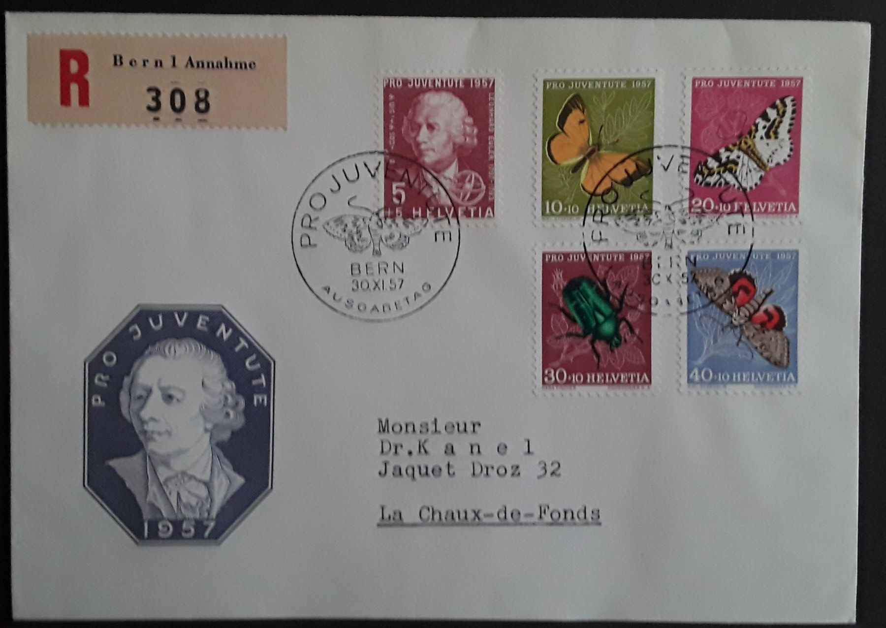 Tous les timbres: 1957-1959: Pro Juventute 3 FDC – D'occasion à Walperswil par Tcheidi
