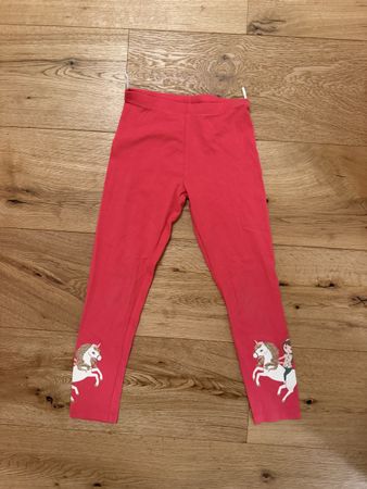 Leggings C&A pink Einhorn Motiv Grösse 122 guter Zustand