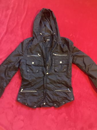 Versace Sport Jacke schwarz mit Kapuze guter Zustand