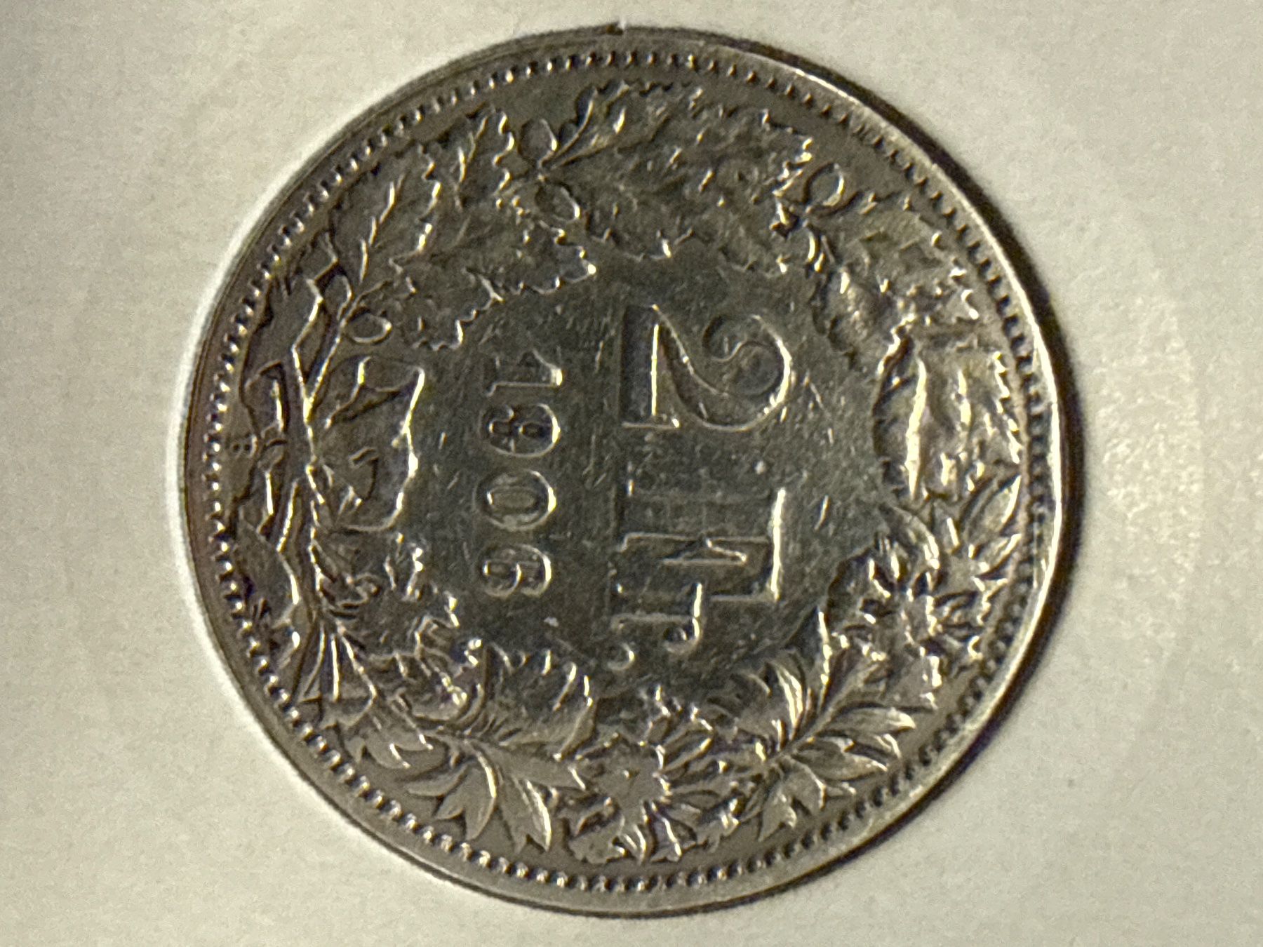 Tutti le monete: Swiss 2 franc 1906 Silver Coin – Usato da Pully venduto da ta571 1