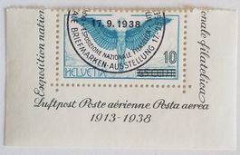 MA3) W10, Flugpostmarke ET Vollstempel Kt. Lp