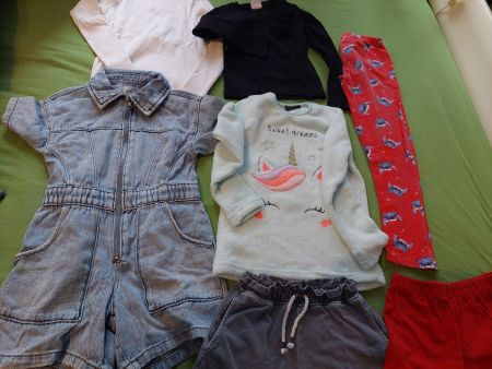 lot 40 habit fille été automne hiver 122-134, 5 à 9 ans