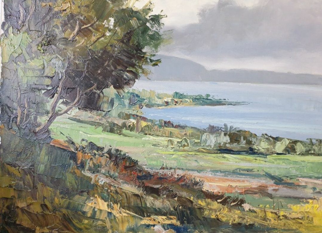 Gemälde: Landschaft, Öl. Autor unbekannt. – Gebraucht aus Bern von ell_zz8b 5