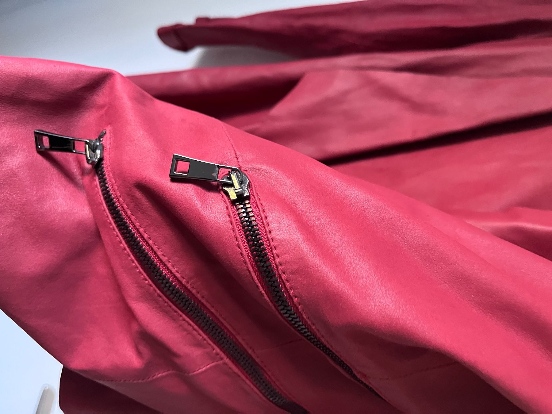 Giacche: Rote ziegenlederjacke, Gr. 36 – Usato da Baar venduto da DealDiHei 1
