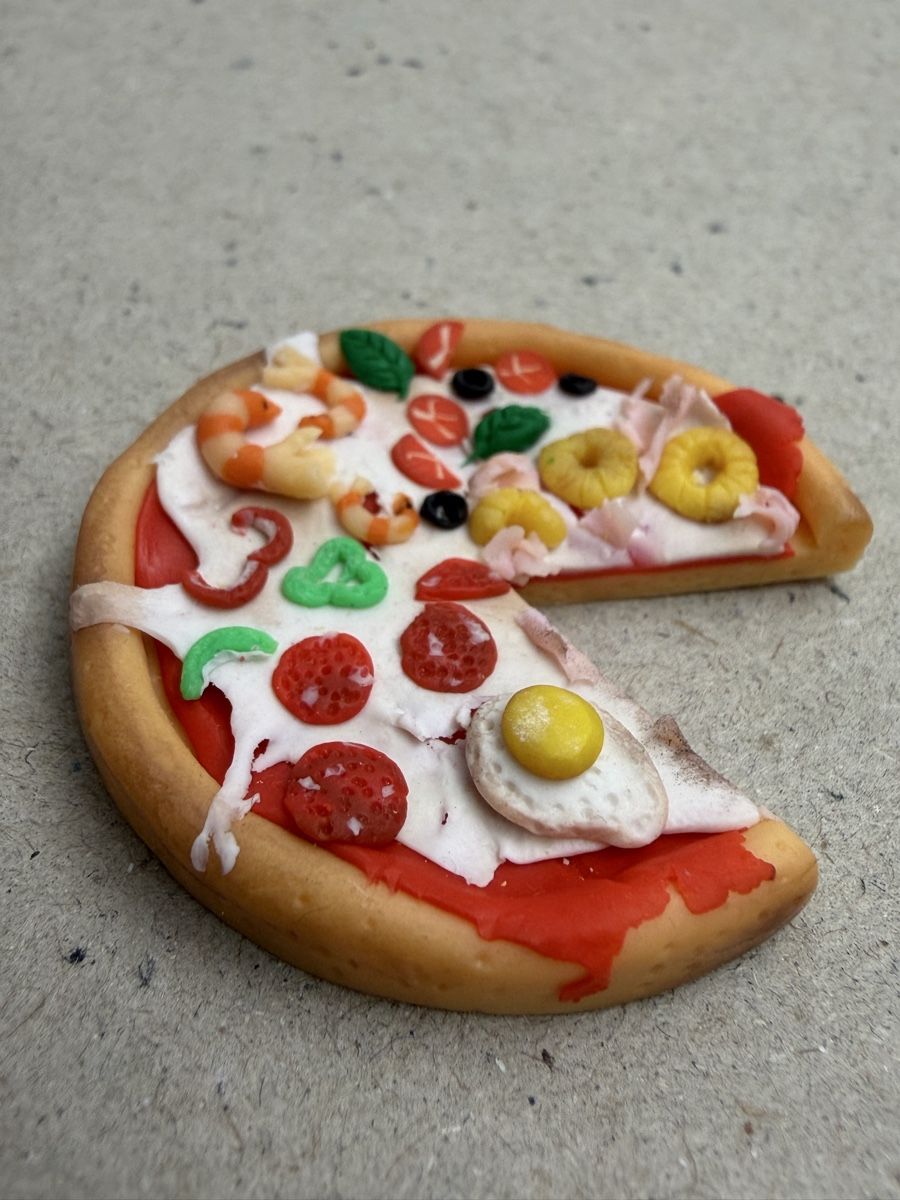 Materiale per modellare: Pizza aus Modelliermasse handgefertig – Nuovo (secondo la descrizione) da Wölflinswil venduto da Jqnq 5