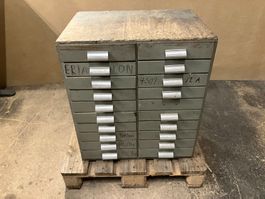 stab. Indust. Holz-Schubladenstock/Metall Schubladen ab 1.-
