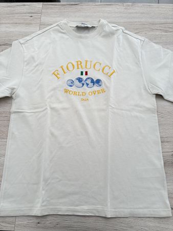 T-shirt FIORUCCI Milano homme taille M beige coton bio