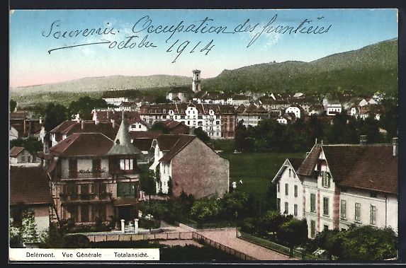 Cartes postales: AK Delémont, Vue generale – D'occasion à Berlin par bartko-reher