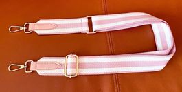 Schulterriemen für Handtaschen(Rosa-Weiß)